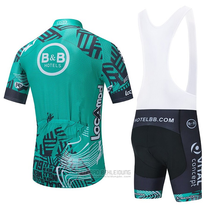 2021 Fahrradbekleidung Vital Concept-BB Hotels Grun Trikot Langarm und Tragerhose - zum Schließen ins Bild klicken